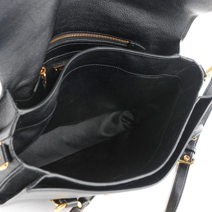 Miu Miu Goatskin Madras Crossbody Bag Nero Black 5 of 8