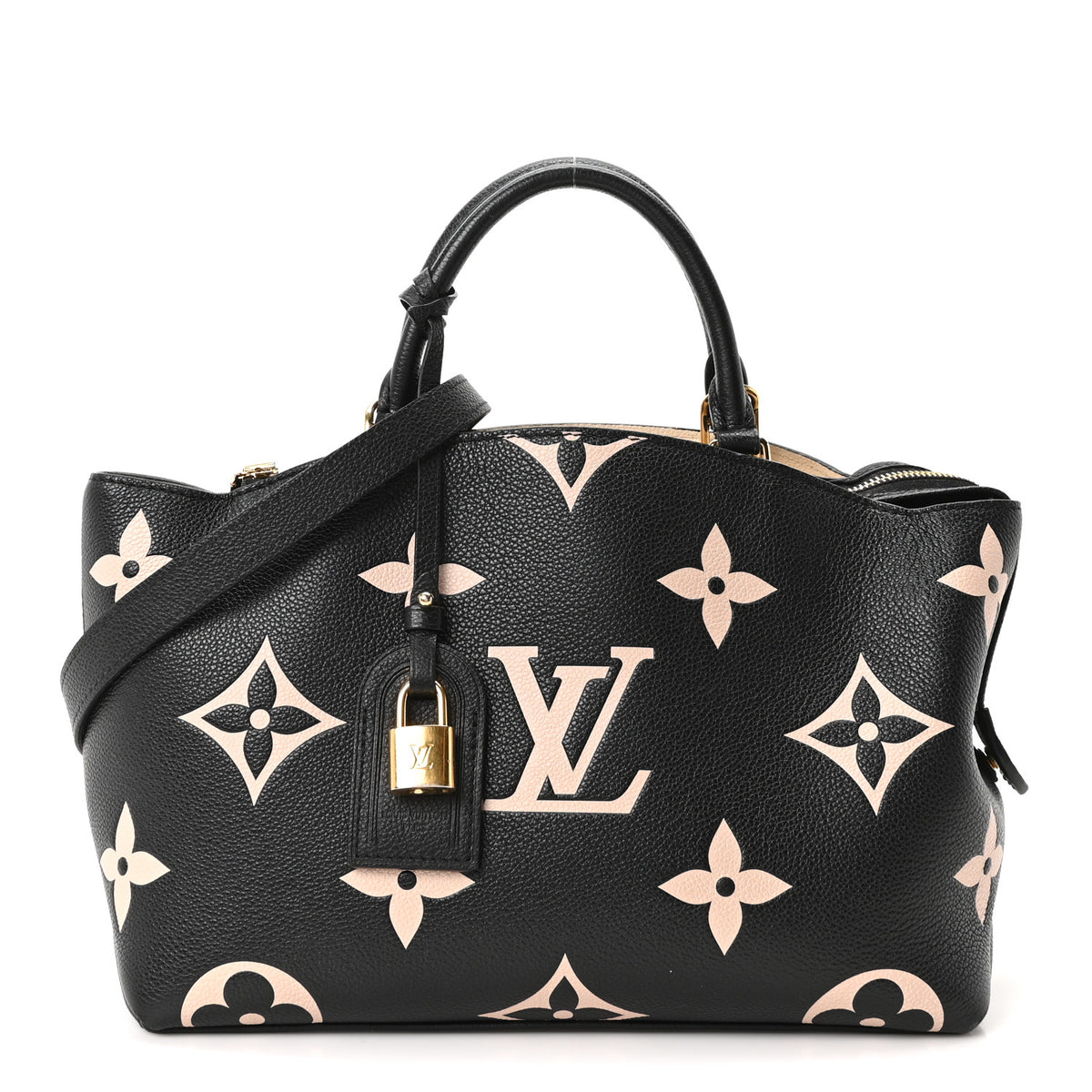 Louis Vuitton Empreinte Monogram Giant Petit Palais Black Beige 1 of 8