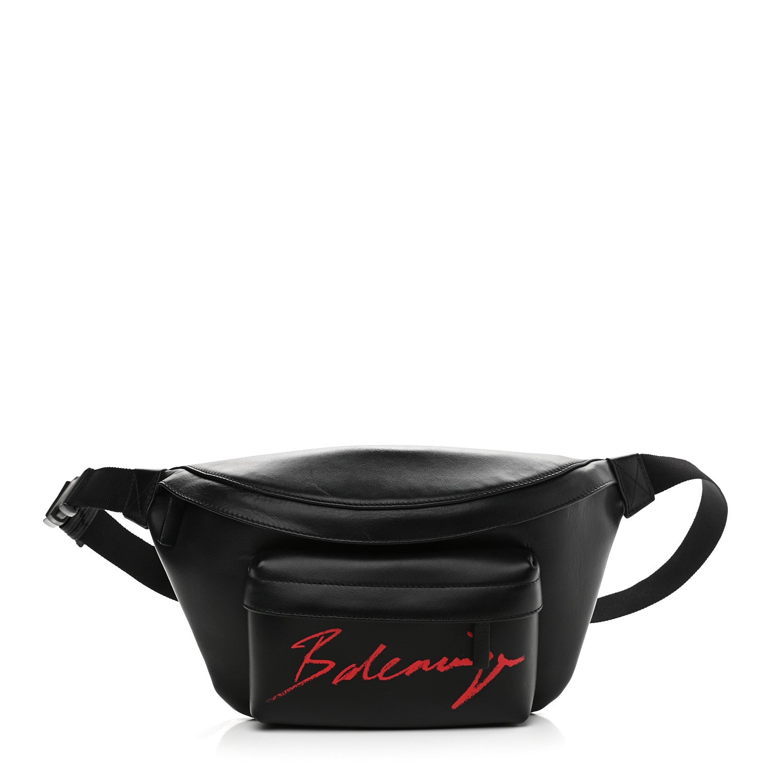 Balenciaga Supple Calfskin Signature Logo Large Everyday Beltpack Black 1 of 10