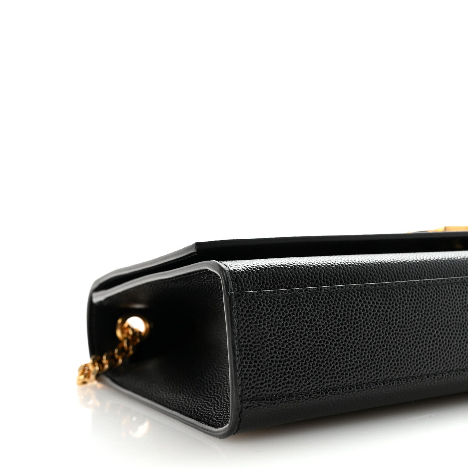 Saint Laurent Grain De Poudre Medium Classic Monogram Kate Satchel Black 8 of 9