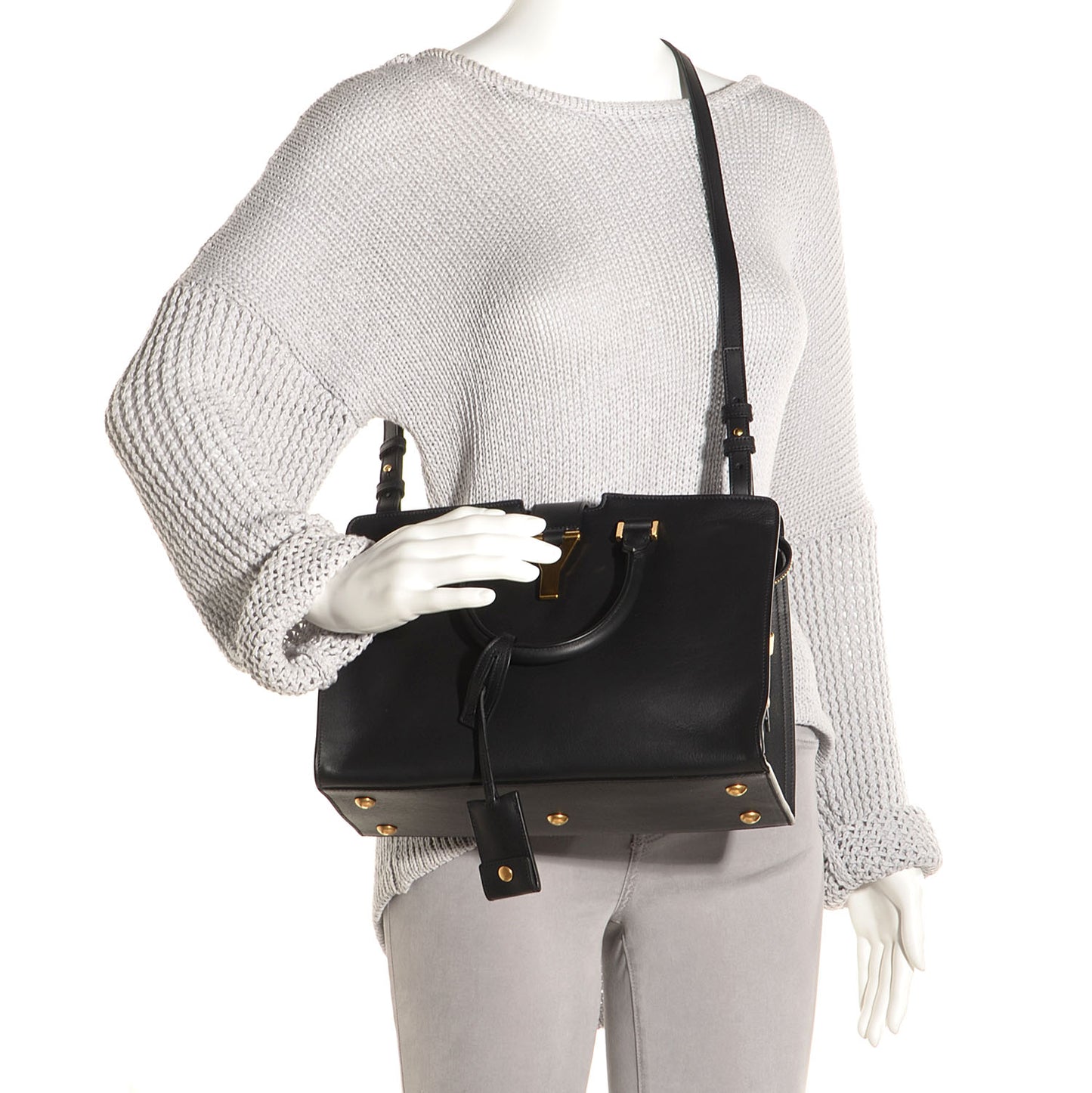 Calfskin Small Classic Y Cabas Black