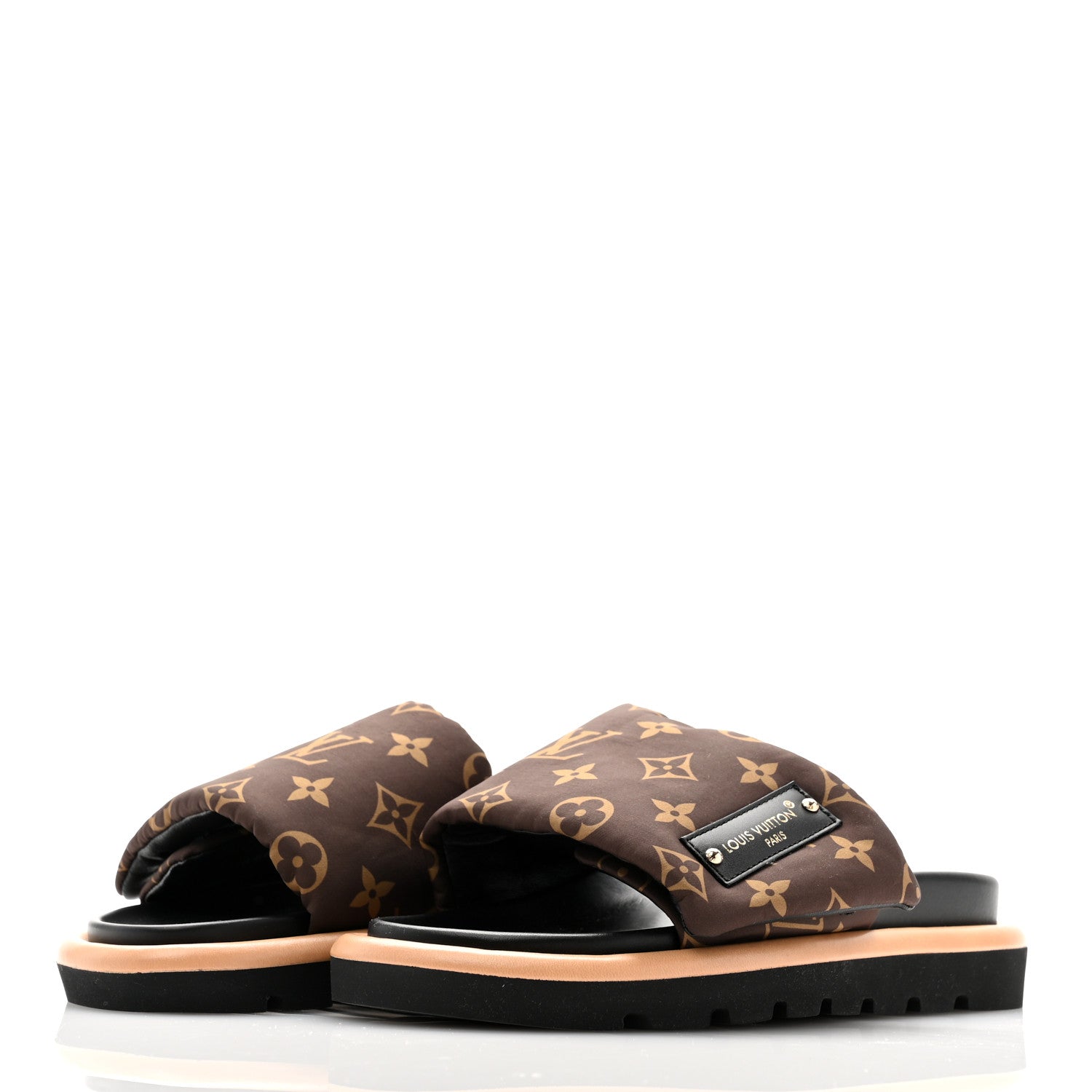 Louis Vuitton Nylon Monogram Pool Pillow Comfort Mule 36 Cacao Brown 3 of 8