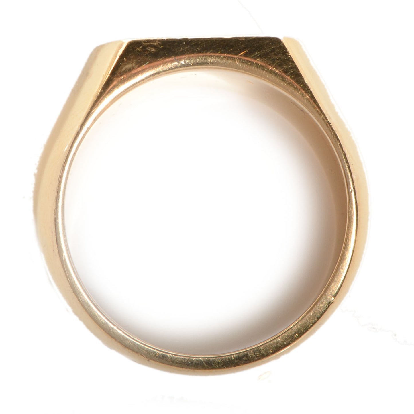 Gold Plated Sterling Silver Mens Fleur Ring Size M