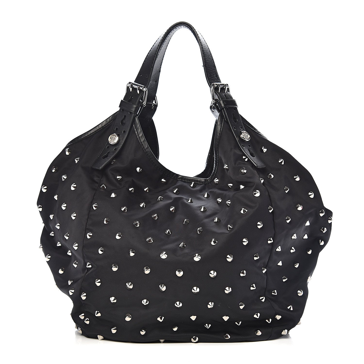 Givenchy Nylon Studded Shoulder Bag Black 1 of 11
