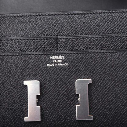 Hermes Epsom Constance Compact Passant Wallet Black 6 of 7