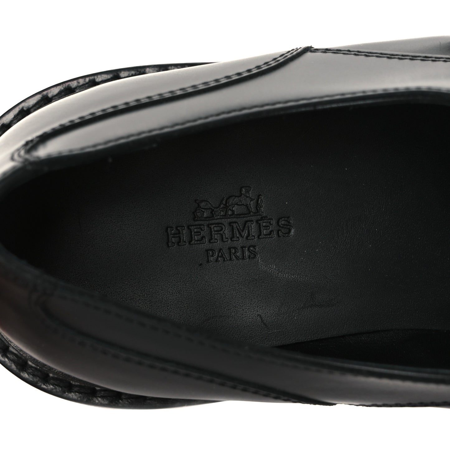 Glossed Calfskin First Oxford 39 Black