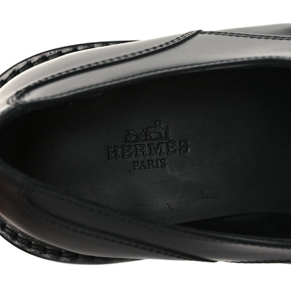 Hermes Glossed Calfskin First Oxford 39 Black 7 of 8