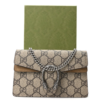 Gucci GG Supreme Monogram Super Mini Dionysus Shoulder Bag Taupe 11 of 11