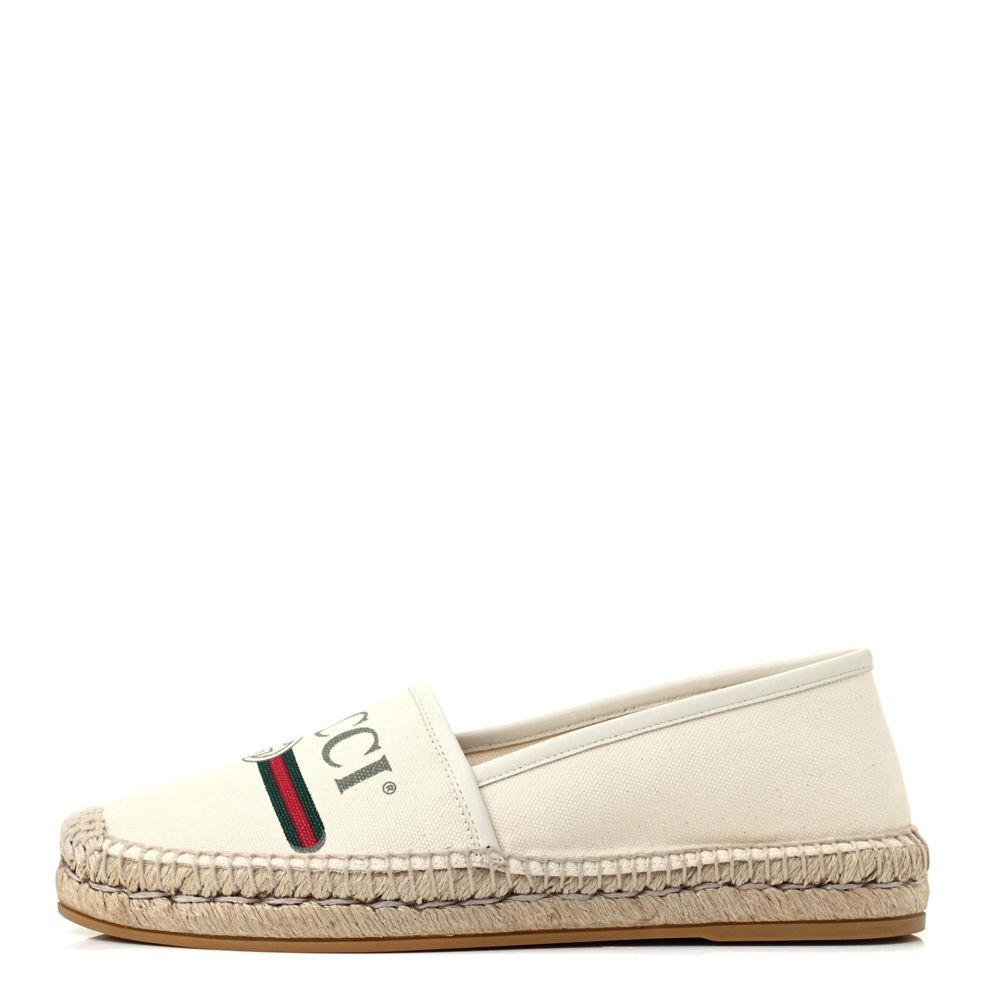 Canvas Logo Espadrilles 38 Greggio White
