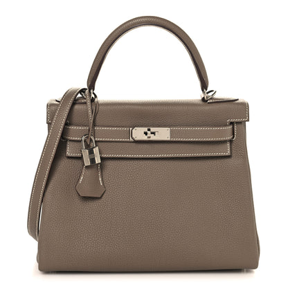 Hermes Togo Kelly Retourne 25 Etoupe 1 of 15