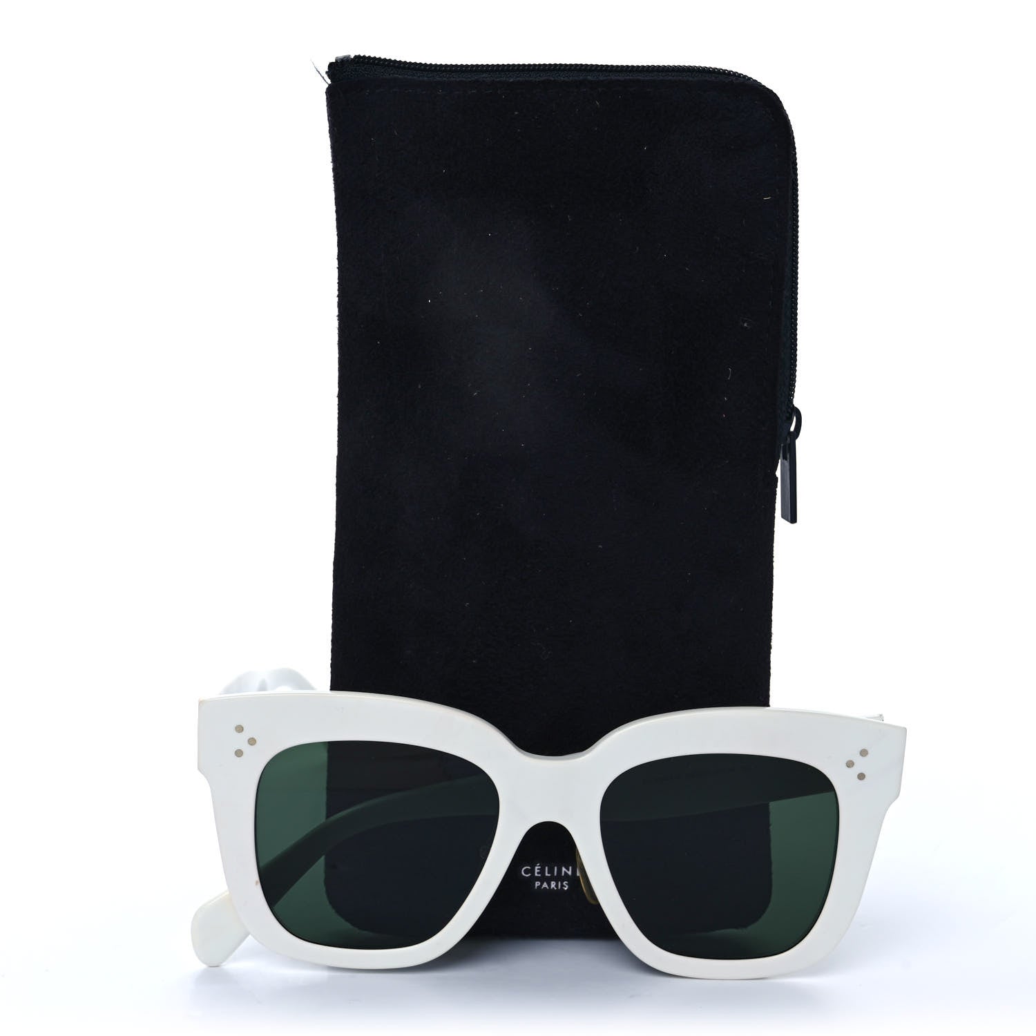 Celine Acetate Kim Sunglasses CL 41444/S White 7 of 7