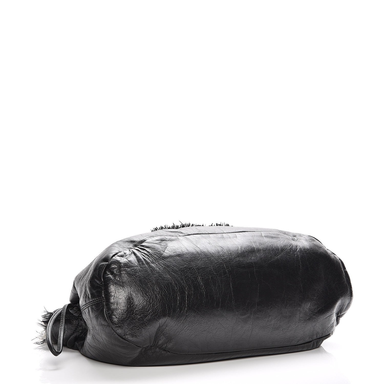 Chanel Tweed Lambskin Drawstring Tweedy Tote Black 4 of 7