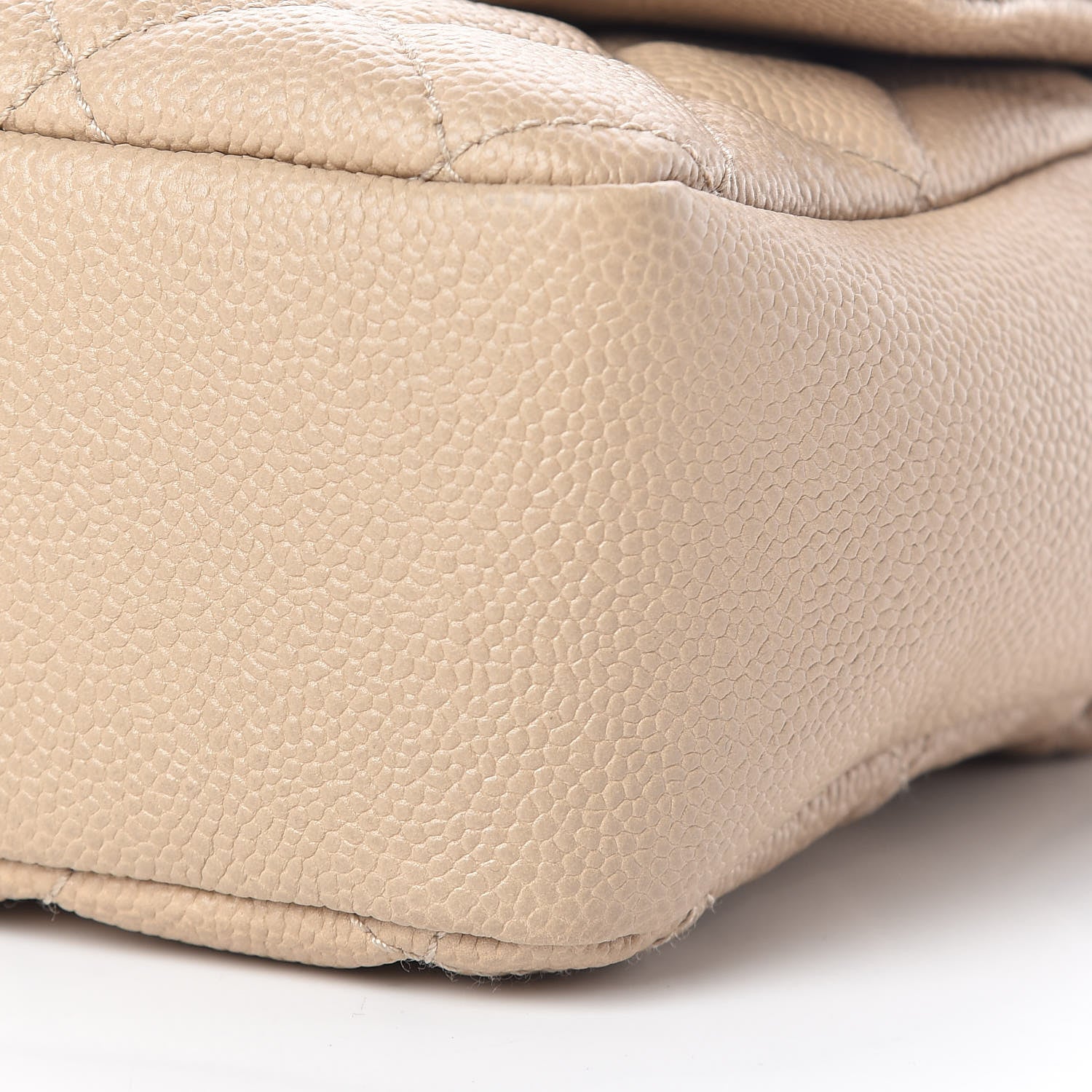 Chanel Caviar Quilted Jumbo Easy Flap Beige 10 of 10