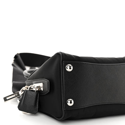 Prada Nylon Saffiano Re-Edition 2005 Top Handle Crossbody Bag Black 8 of 9