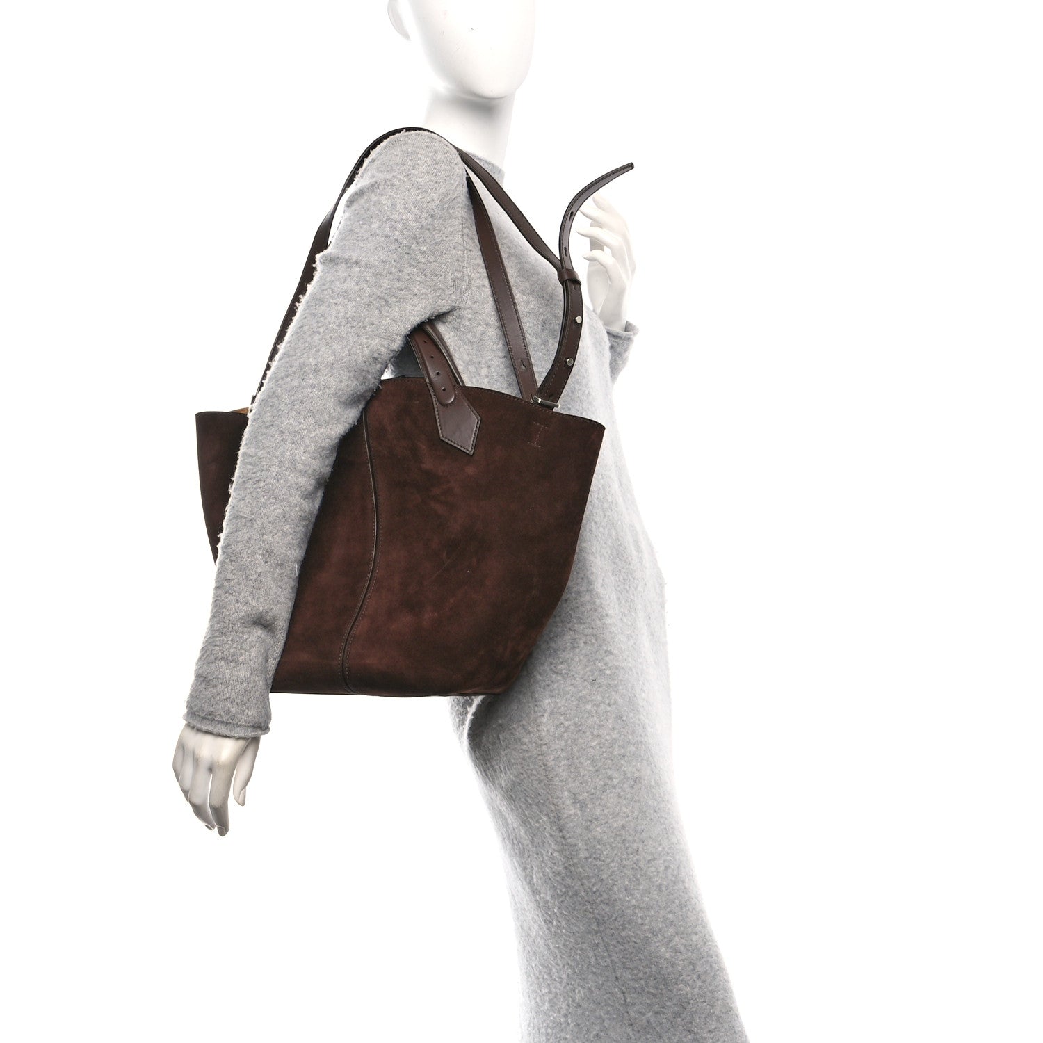 Proenza Schouler Suede Large Chelsea Tote Chocolate 2 of 11
