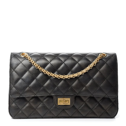 Chanel Metallic Calfskin Quilted 2.55 Reissue 226 Flap Charcoal 1 of 17