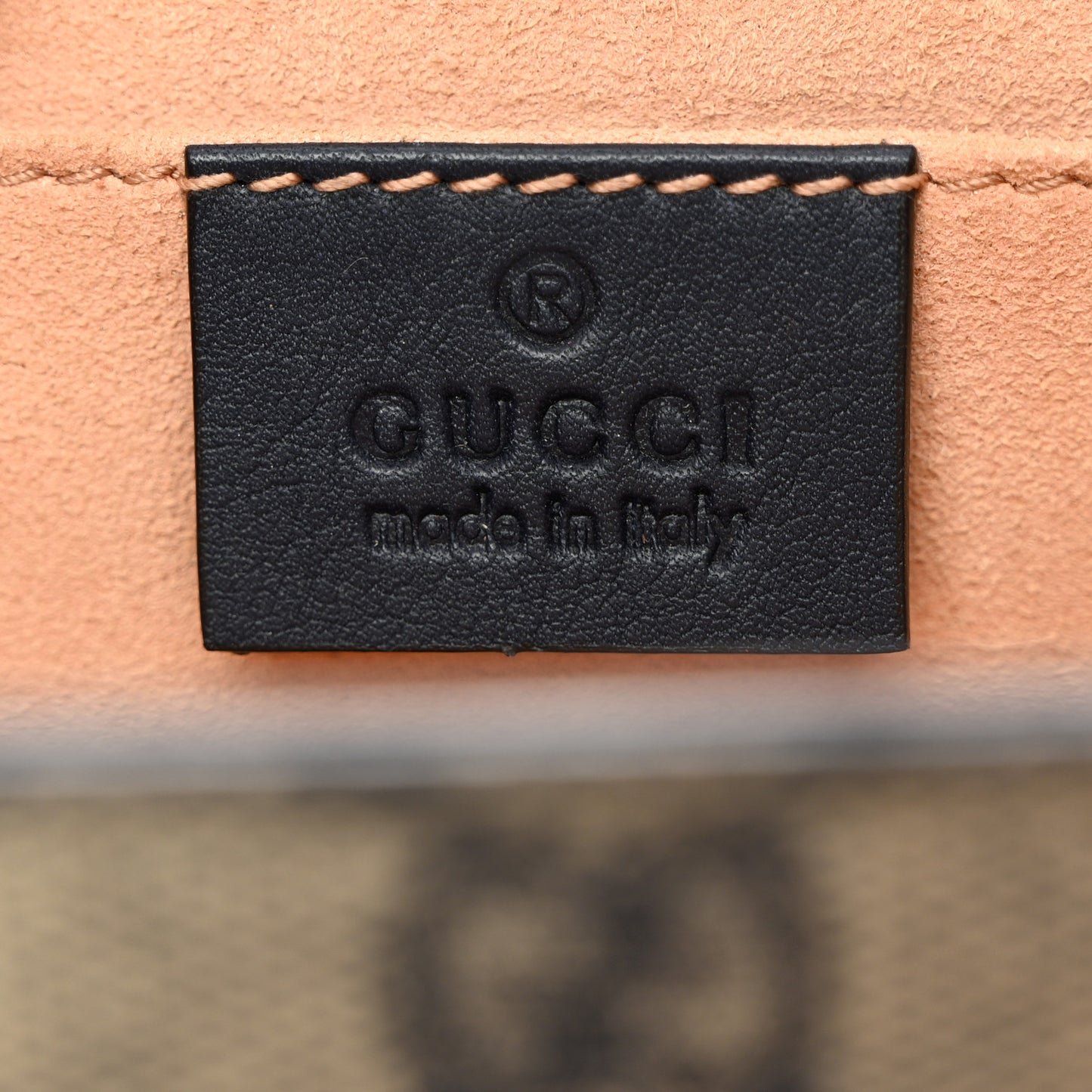 GG Supreme Monogram Moon Calfskin Small Padlock Shoulder Bag Beige Blue Mystic White Hibiscus Red