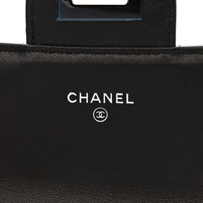 Chanel Aged Calfskin Quilted Large Reissue Gusset Flap Wallet So Black 6 of 10