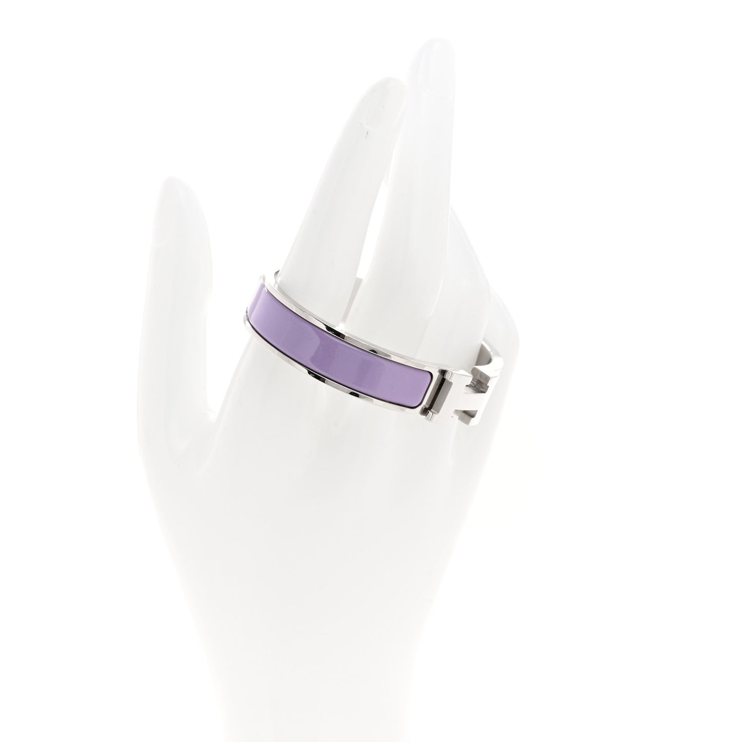 Enamel Narrow Clic Clac H Bracelet PM Lilas