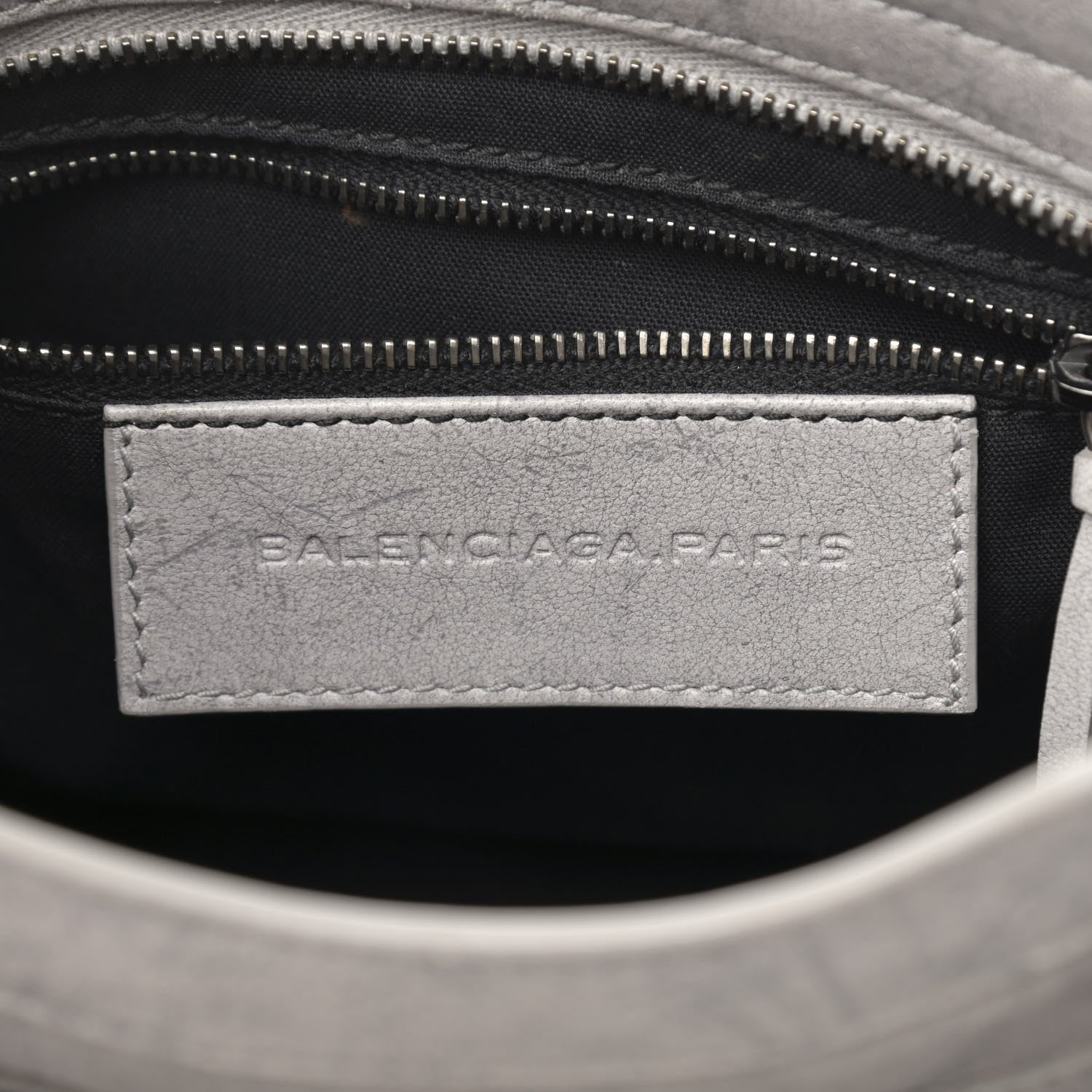 Balenciaga Agneau Marble Hardware Mini City Grey 6 of 13