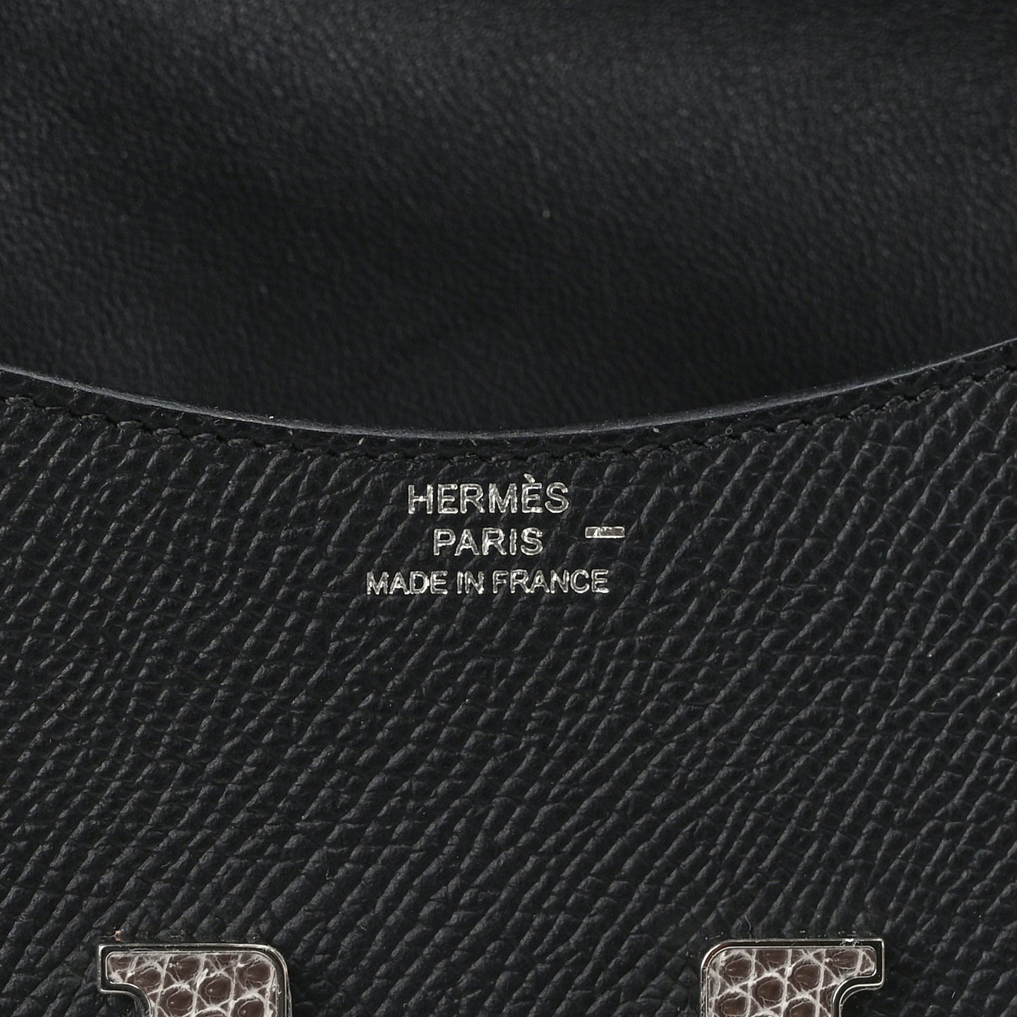 Epsom Lizard Constance Slim Wallet Black