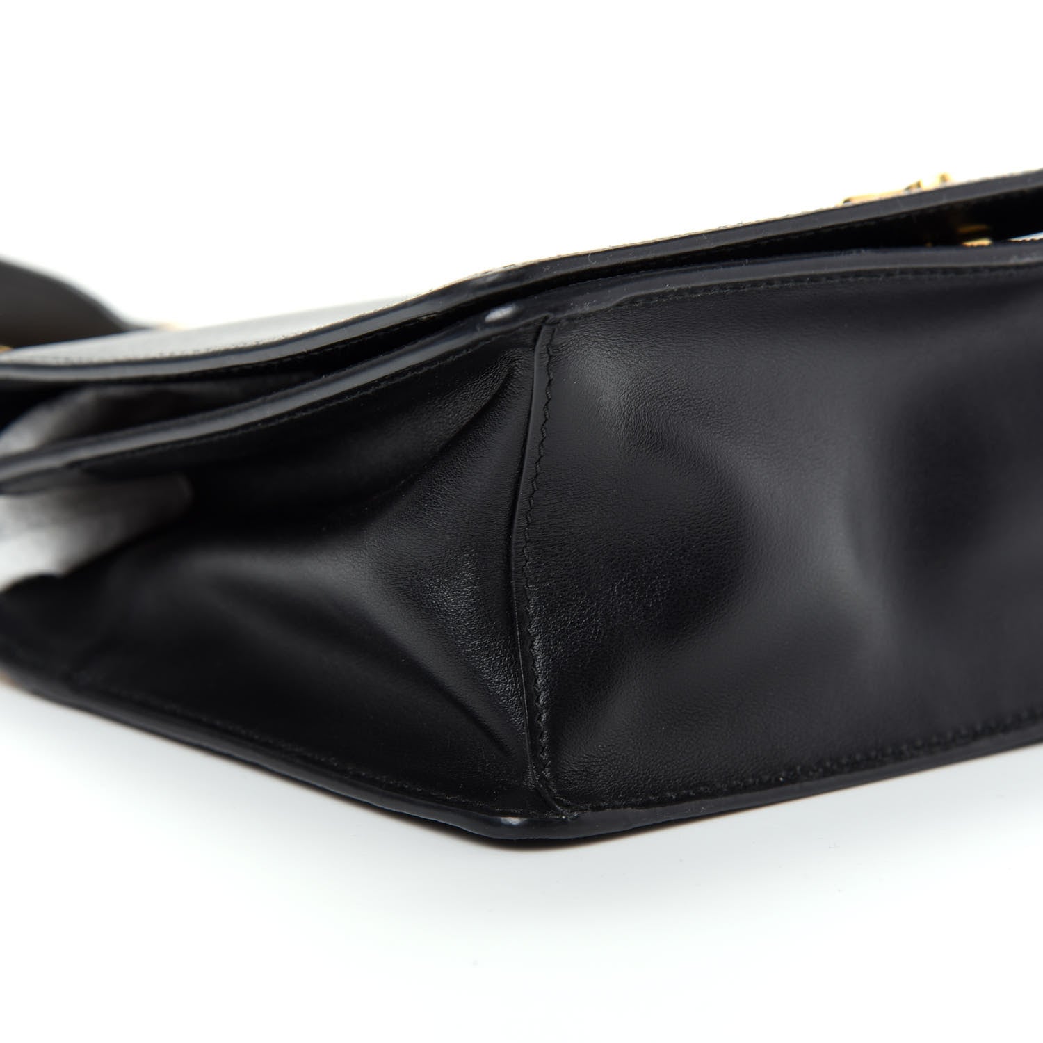 Prada Saffiano Soft Calfskin Chain Crossbody Bag Black 6 of 8