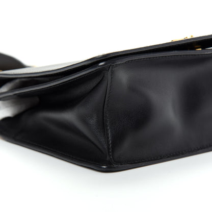 Prada Saffiano Soft Calfskin Chain Crossbody Bag Black 6 of 8