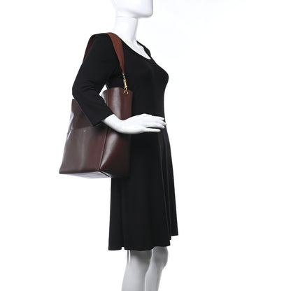 Celine Natural Calfskin Sangle Bucket Bag Dark Brown 2 of 24