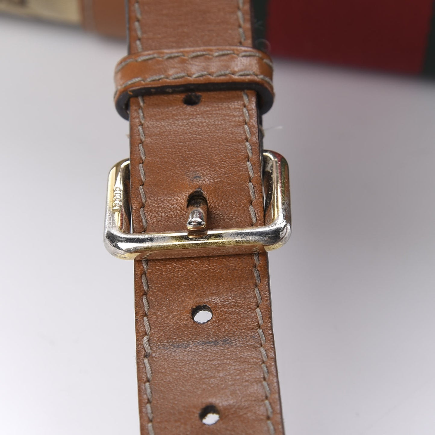 Monogram Vintage Web Medium Boston Tobacco