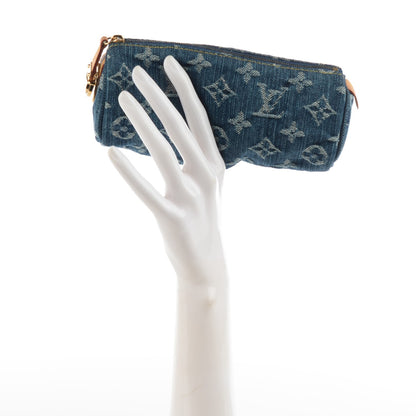 Louis Vuitton Denim Speedy GM Pochette Case 2 of 7