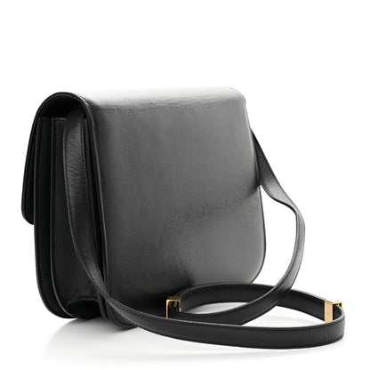 Celine Liege Calfskin Medium Classic Box Flap Bag Black 3 of 12