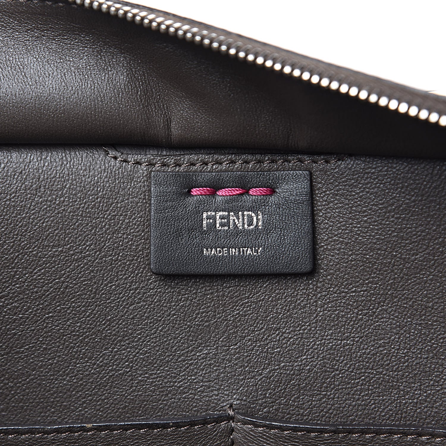 Fendi Vitello Dolce Shiny Nappa Petite 3Jours Tote Magenta Carbone 6 of 18