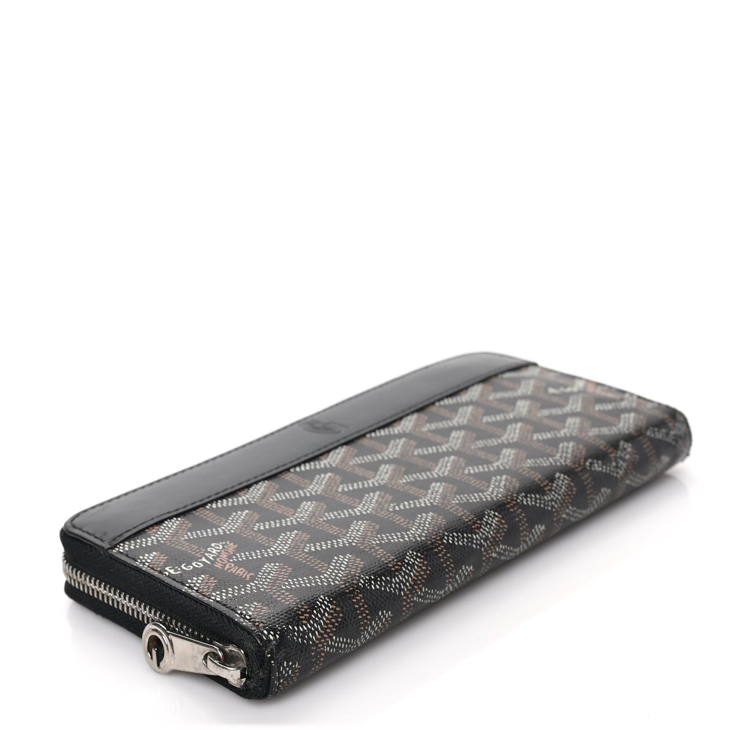 Goyardine Matignon Zip Around GM Wallet Black
