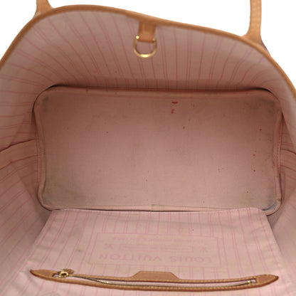 Louis Vuitton Damier Azur Neo Neverfull MM Rose Ballerine 6 of 16