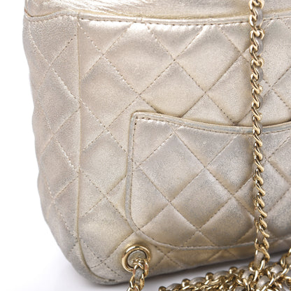 Chanel Metallic Lambskin Quilted Small In Seoul Backpack Light Gold 7 of 12