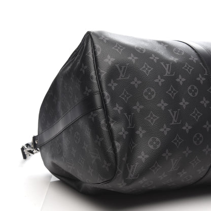 Louis Vuitton Monogram Eclipse Keepall Bandouliere 55 6 of 10