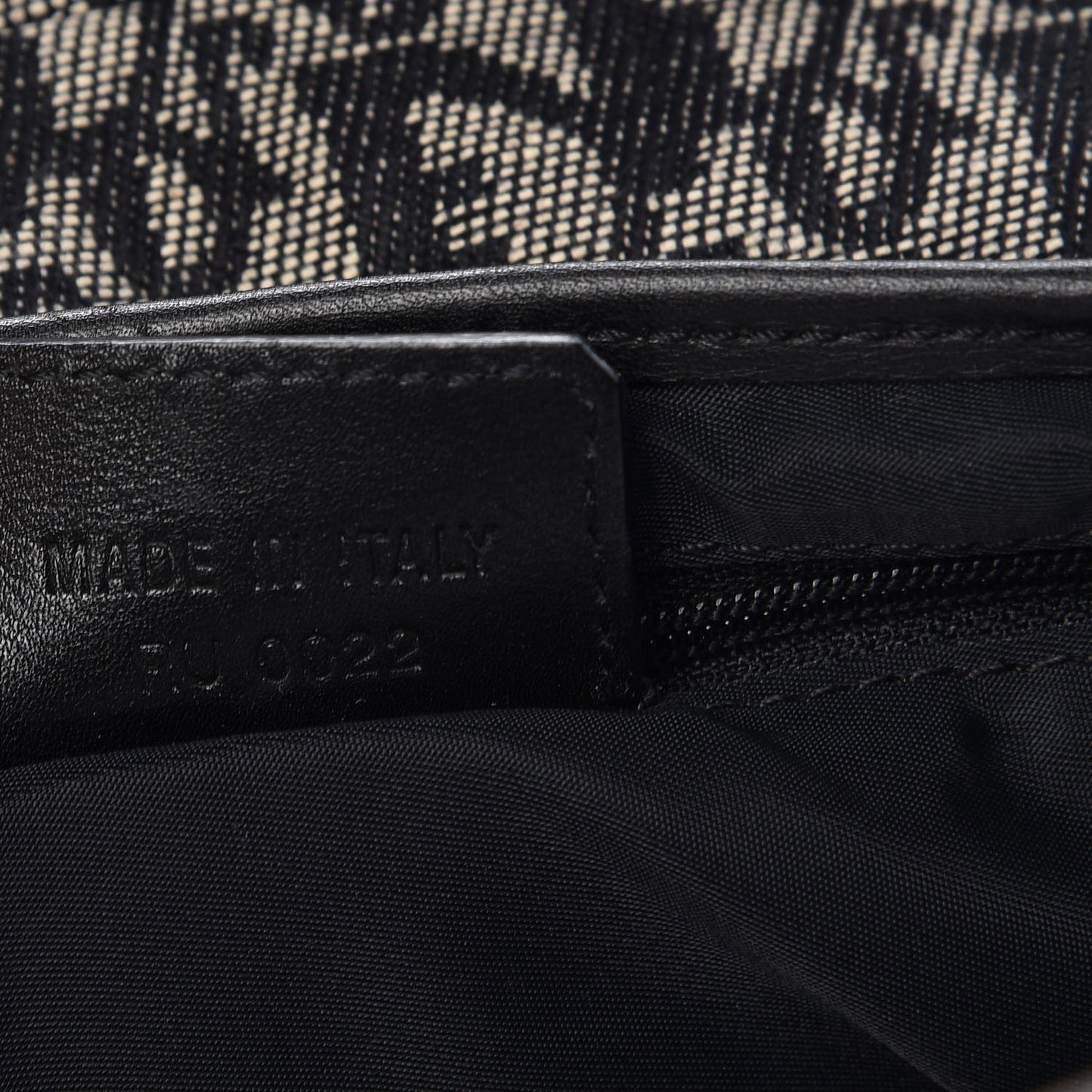 Monogram Double Saddle Bag Black