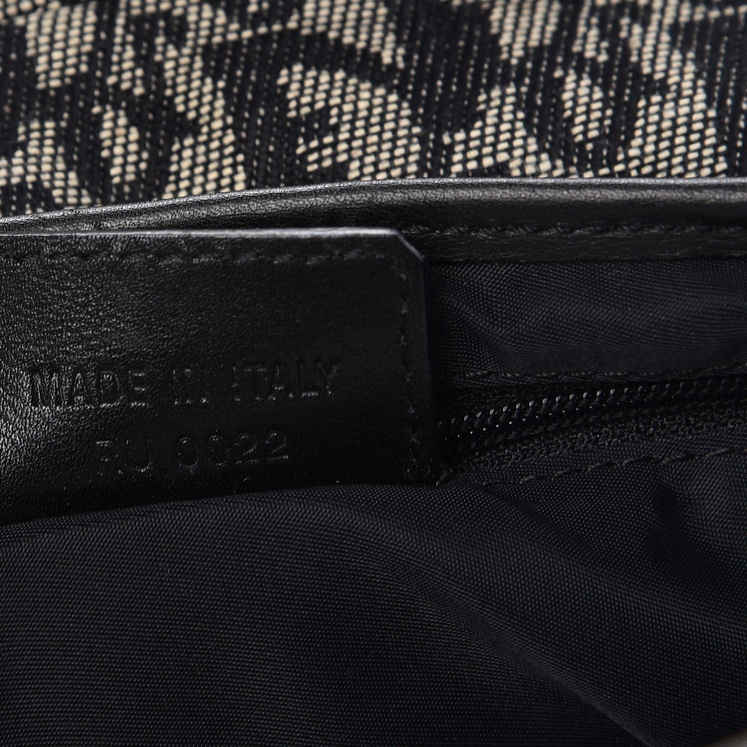 Christian Dior Monogram Double Saddle Bag Black 7 of 9