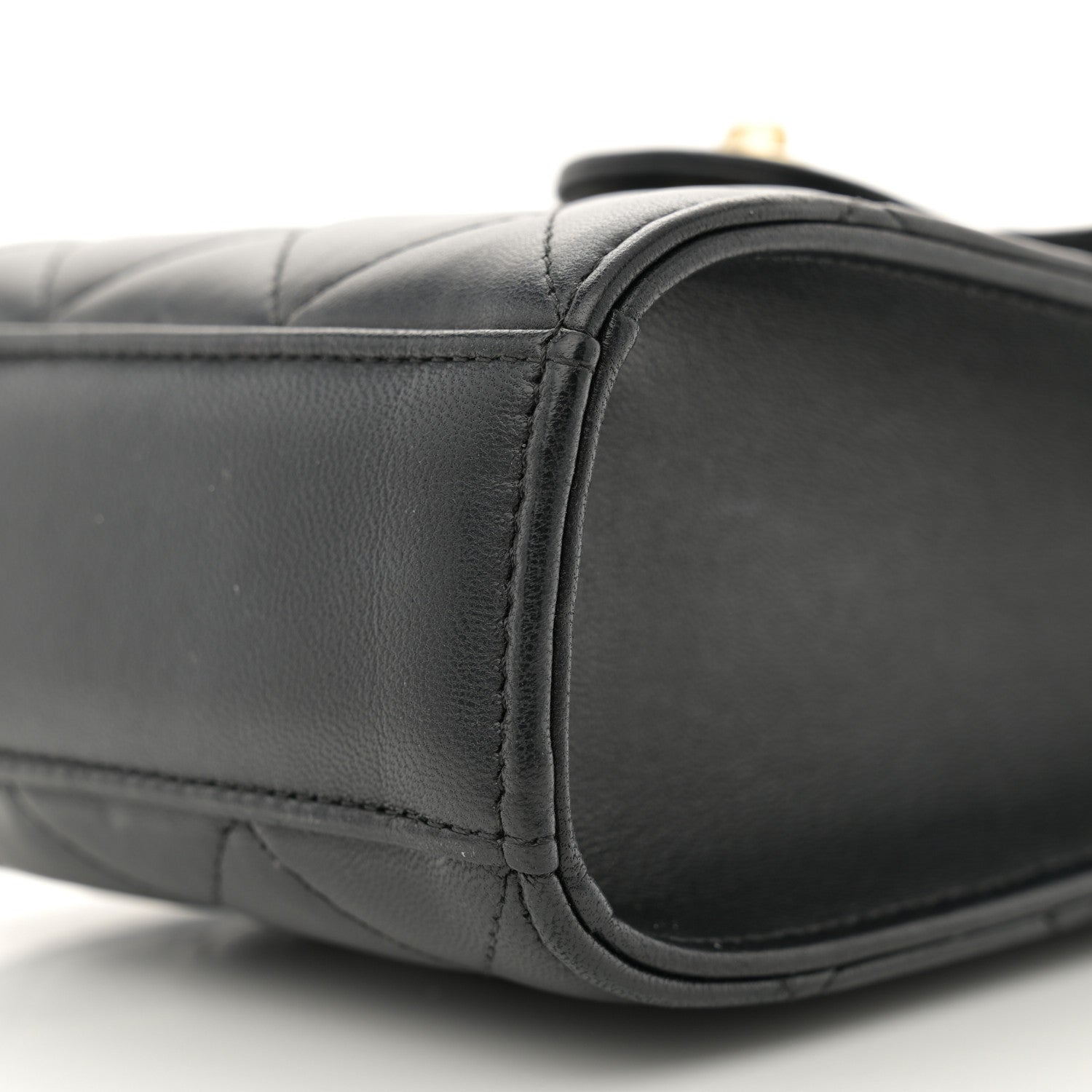 Chanel Lambskin Quilted Extra Mini Wallet On Chain WOC Black 10 of 11