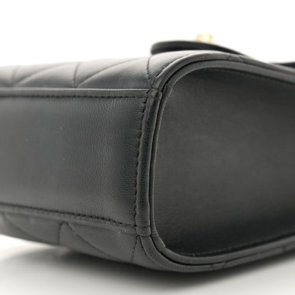 Chanel Lambskin Quilted Extra Mini Wallet On Chain WOC Black 10 of 11