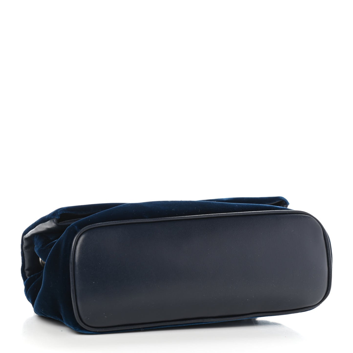 Velvet Small West Hollywood Monogram Fold-Over Bag Blue