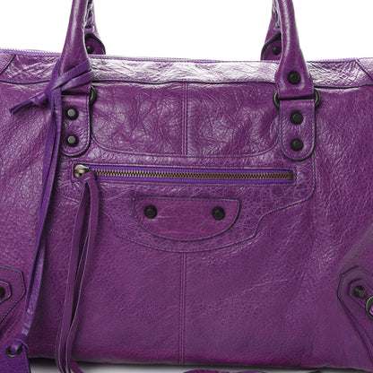 Balenciaga Agneau Classic Hardware Work Ultraviolet 8 of 14