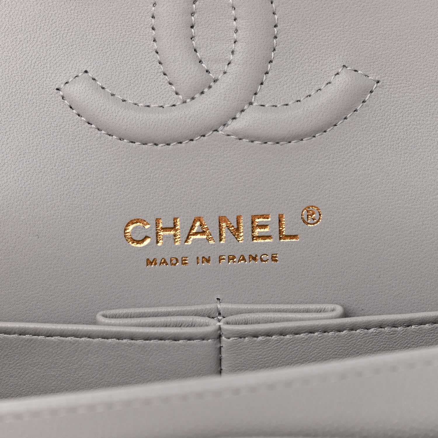 Chanel Caviar Quilted Small Double Flap Grey 6 of 11