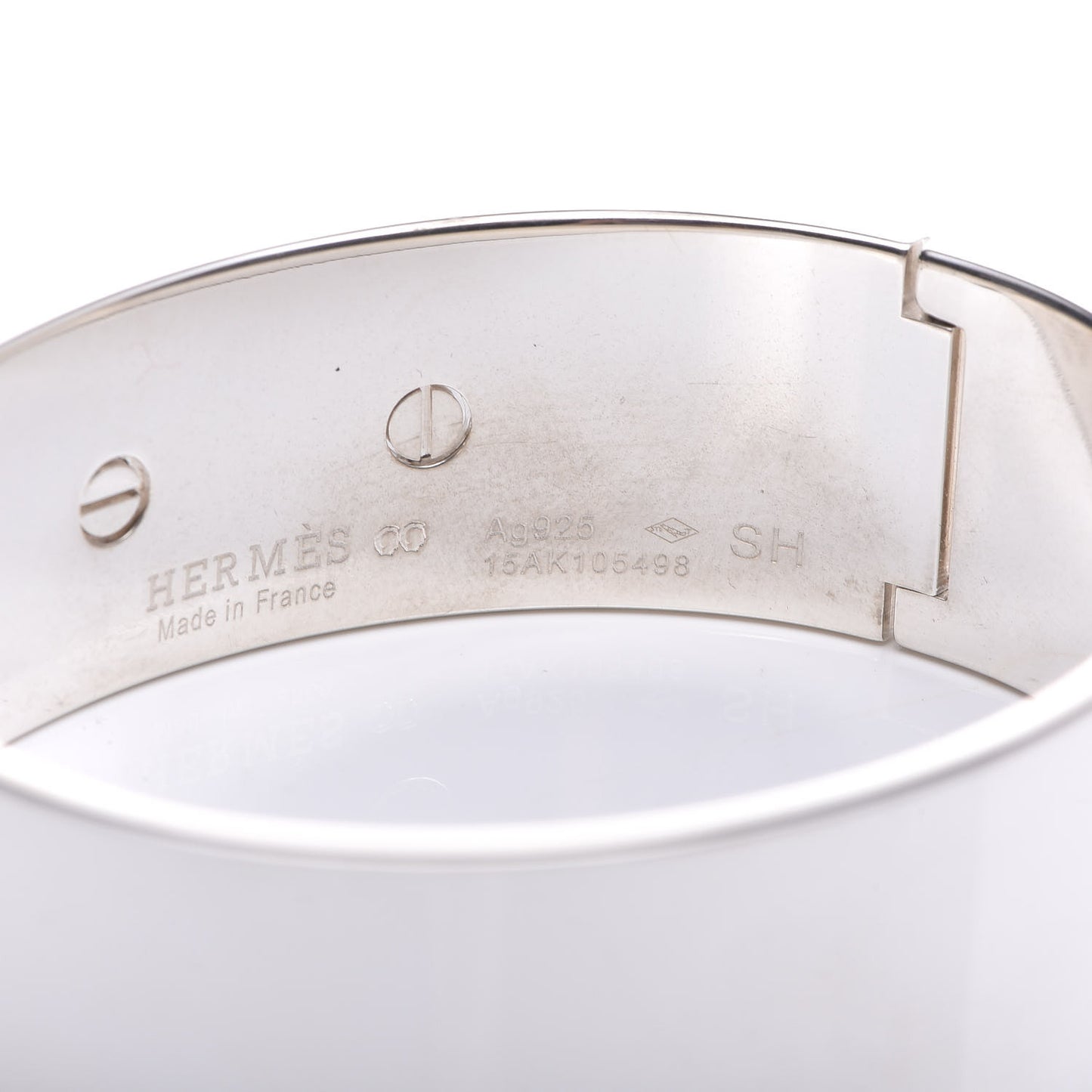 Sterling Silver MM Collier De Chien Bracelet SH