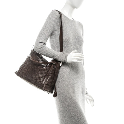 Louis Vuitton Snakeskin Monogram Embossed Ixia PM Gris 2 of 9