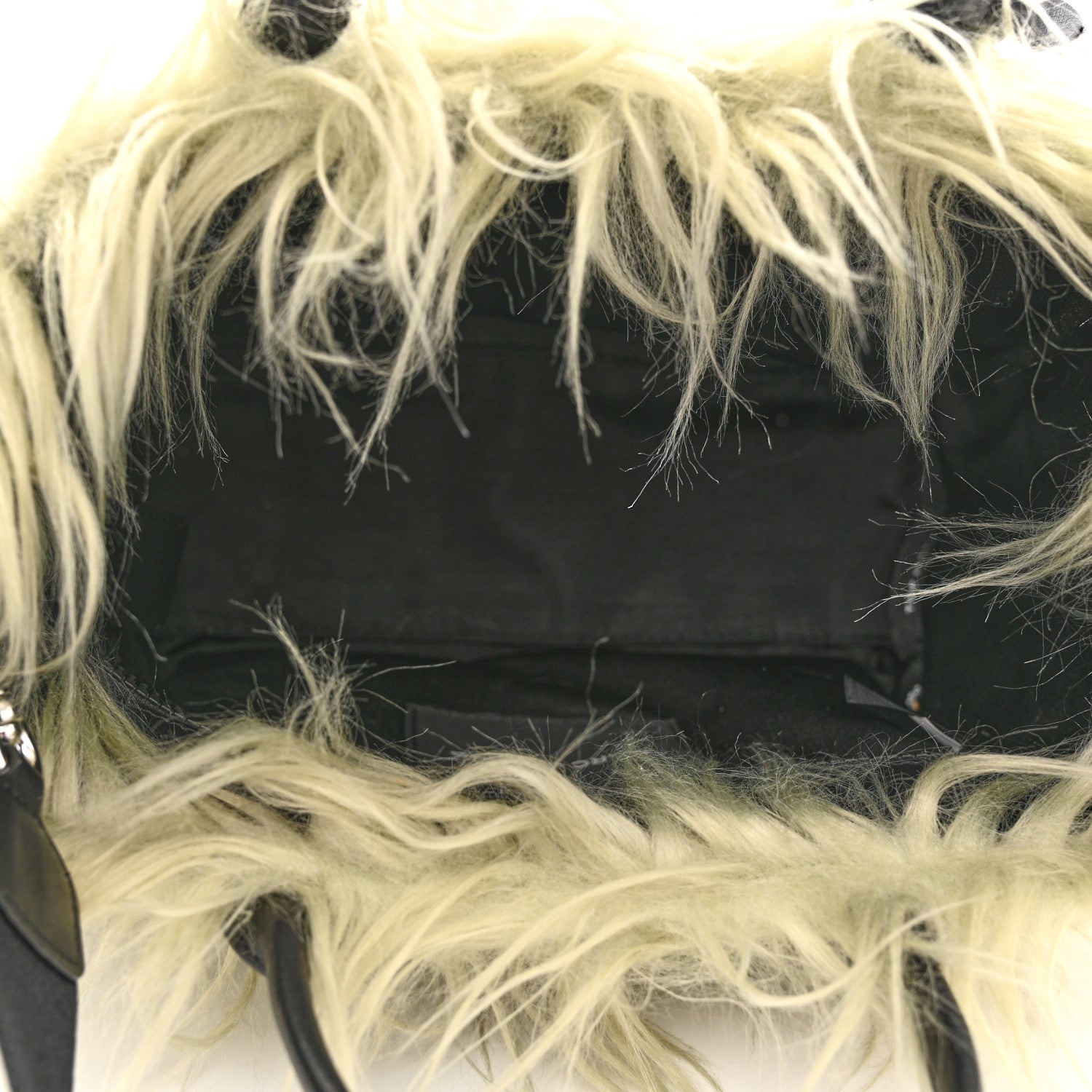 Marc Jacobs Faux Fur Mini The Creature Tote Bag Pistachio 5 of 12