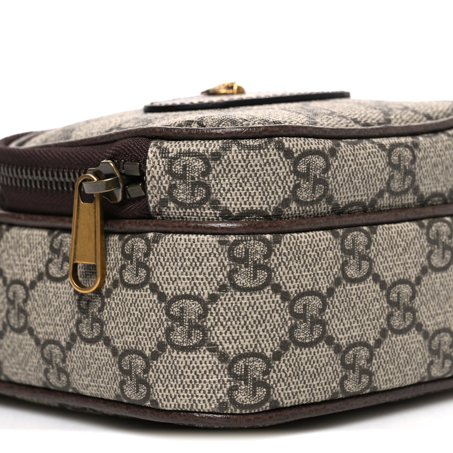 GG Supreme Monogram Mini Neo Vintage Double Zip Messenger Bag Beige New Acero Crop