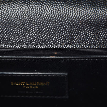 Saint Laurent Grain De Poudre Small Monogram Kate Satchel Black 7 of 16