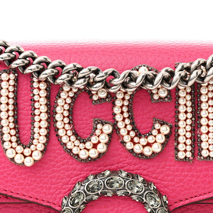 Gucci Pebbled Calfskin Embellished Guccify Small Dionysus Shoulder Bag Rosa 9 of 13