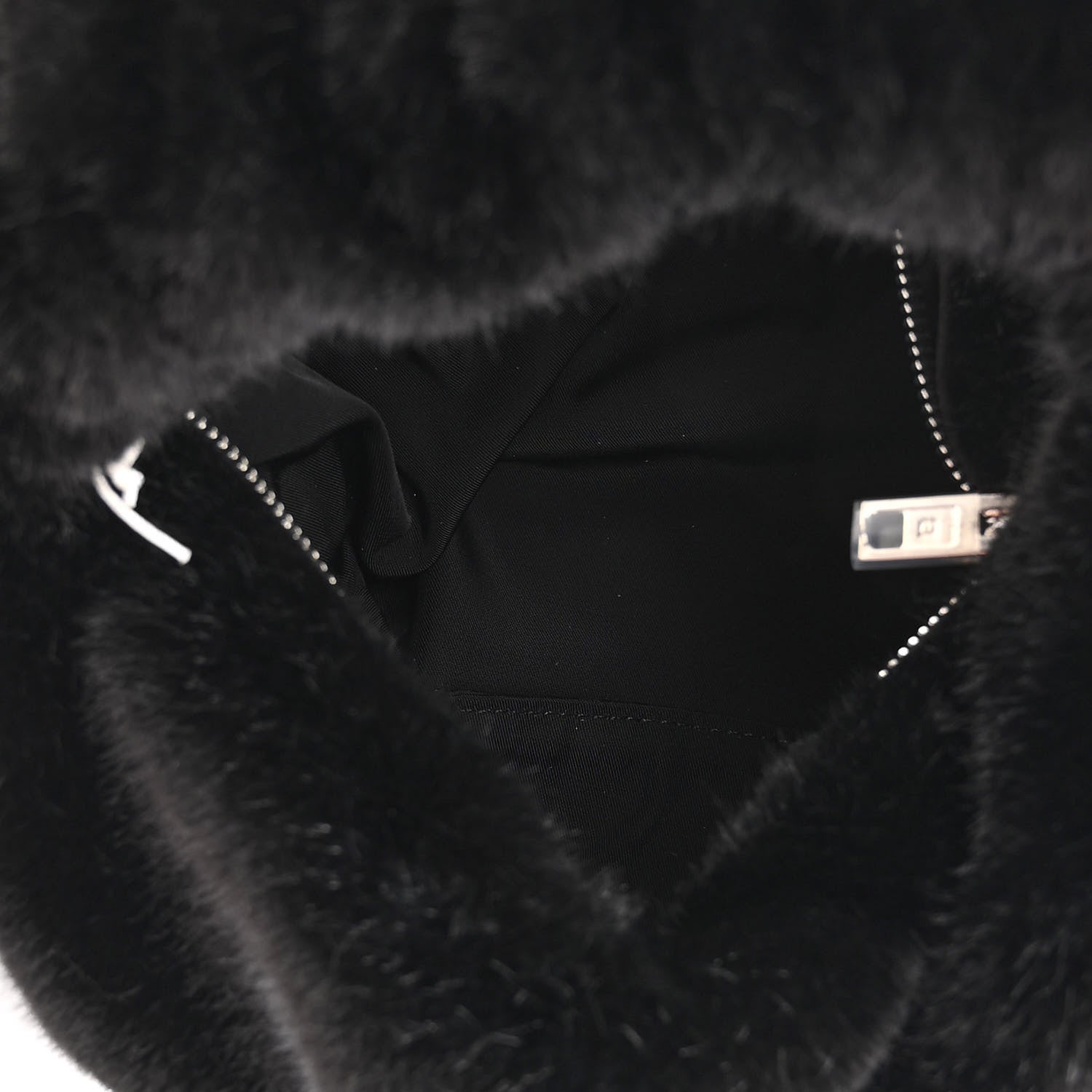 Alexander Wang Faux Fur Small Scrunchie Bag Black 5 of 9